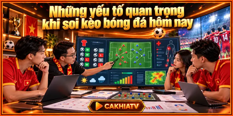 Những yếu tố quan trọng khi soi kèo bóng đá hôm nay