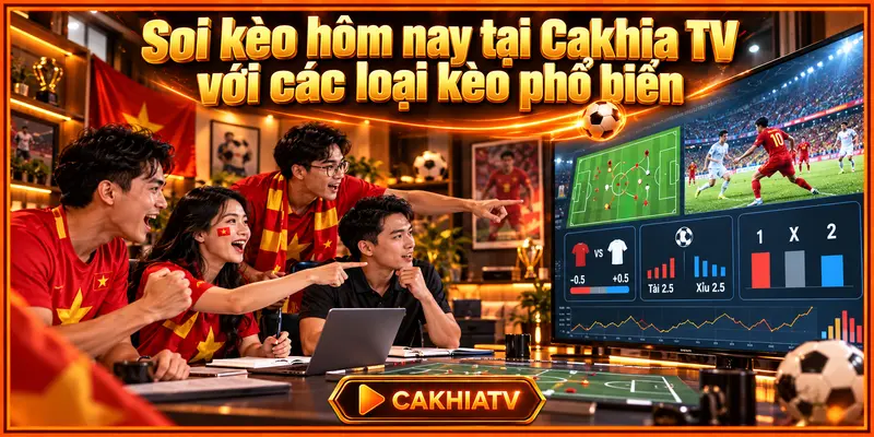 Soi kèo hôm nay tại Cakhia TV với các loại kèo phổ biến