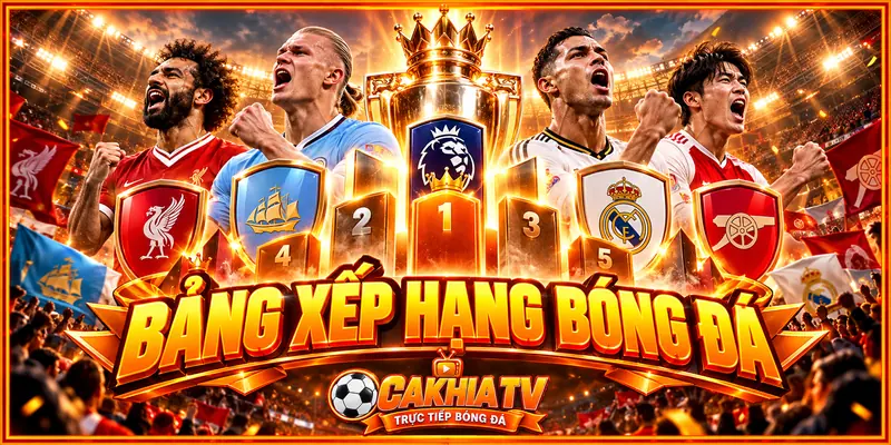 Bảng xếp hạng bóng đá tại CakhiaTV được cập nhật như thế nào Bảng xếp hạng bóng đá tại CakhiaTV được cập nhật như thế nào
