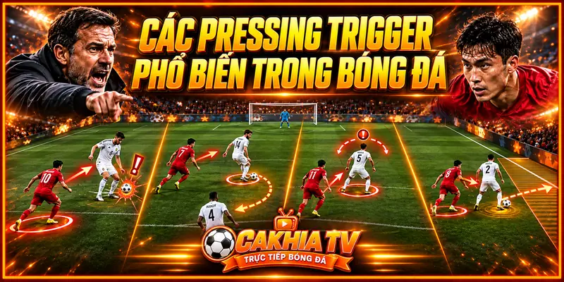Các Pressing Trigger phổ biến trong bóng đá