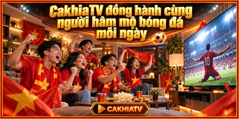 CakhiaTV đồng hành cùng người hâm mộ bóng đá mỗi ngày
