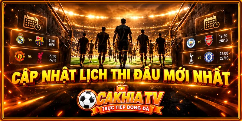 Hướng dẫn theo dõi lịch thi đấu bóng đá hiệu quả trên trang xem bóng đá CakhiaTV