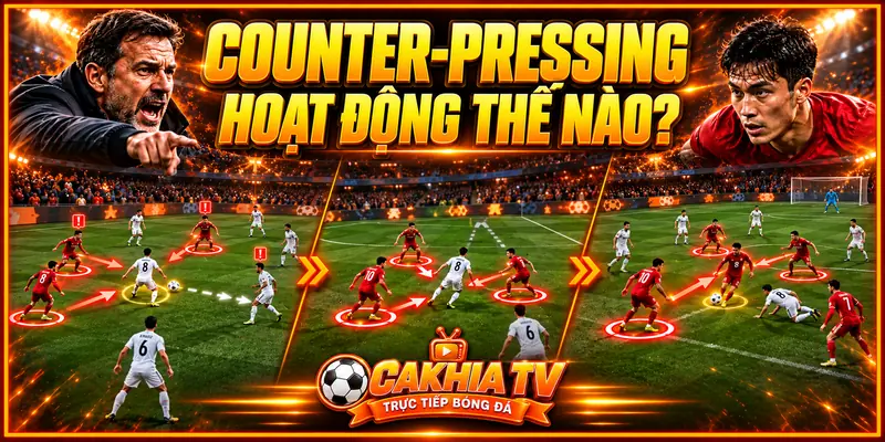 Counter-pressing hoạt động như thế nào