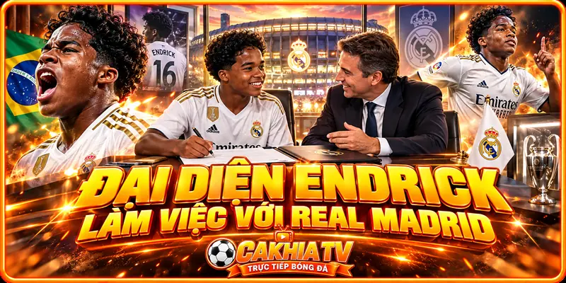 Đại diện Endrick chuẩn bị làm việc với Real Madrid