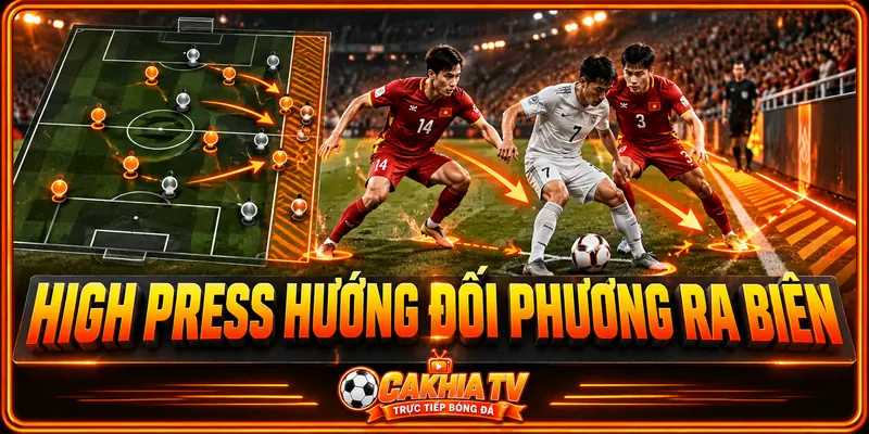 Vì sao High Press thường hướng đối phương ra biên