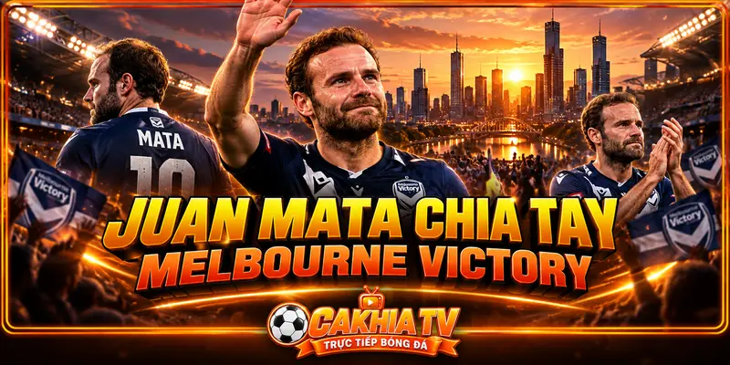 Juan Mata chia tay Melbourne Victory sau một mùa giải