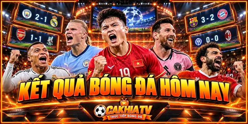 Xem kết quả bóng đá hôm nay nhanh và chính xác tại CakhiaTV