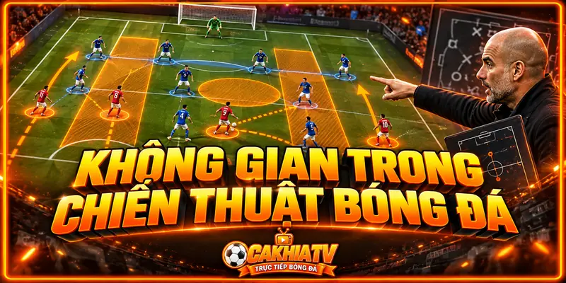 Không gian quan trọng thế nào trong chiến thuật bóng đá