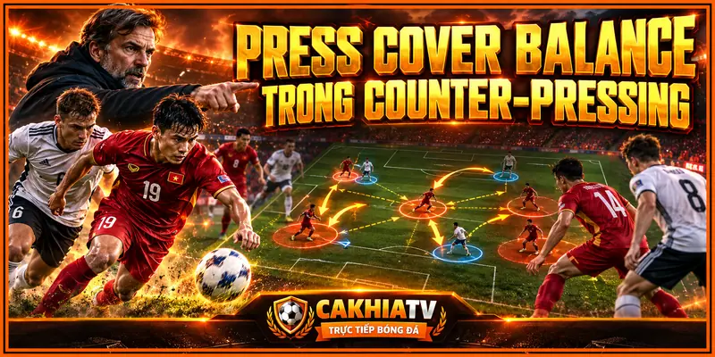 Press, Cover và Balance trong Counter-pressing
