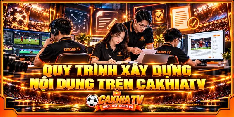 Quy trình xây dựng nội dung trên CakhiaTV Quy trình xây dựng nội dung trên CakhiaTV