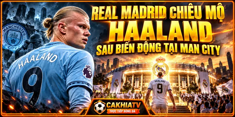 Real Madrid chiêu mộ Haaland sau biến động tại Man City