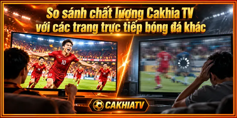 So sánh chất lượng Cakhia TV với các trang trực tiếp bóng đá khác