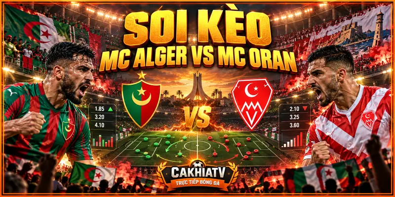 Soi kèo MC Alger vs MC Oran trước giờ bóng lăn