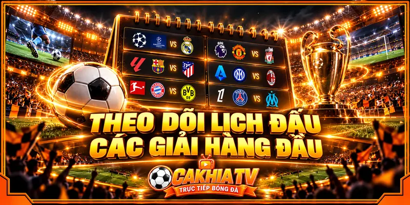 Tra cứu lịch thi đấu theo từng giải đấu trên Cà Khịa TV