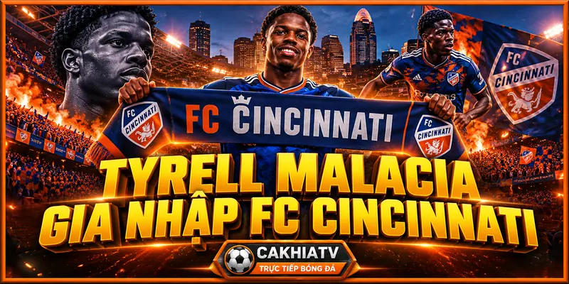 Tyrell Malacia gia nhập FC Cincinnati sau thời gian thử việc