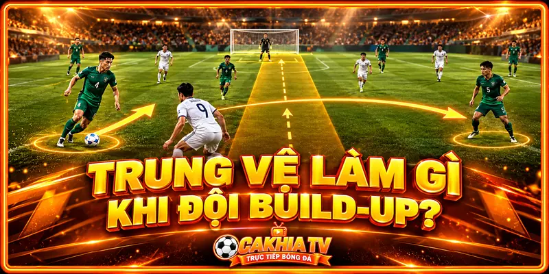 Trung vệ làm gì khi đội build-up